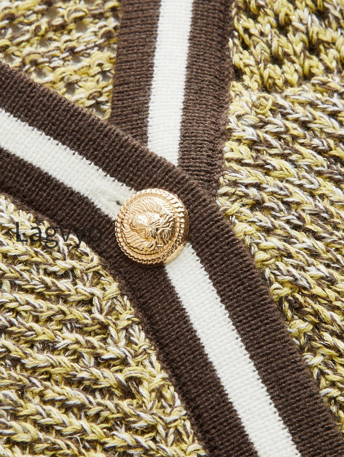 contrast-trim-textured-knit-top