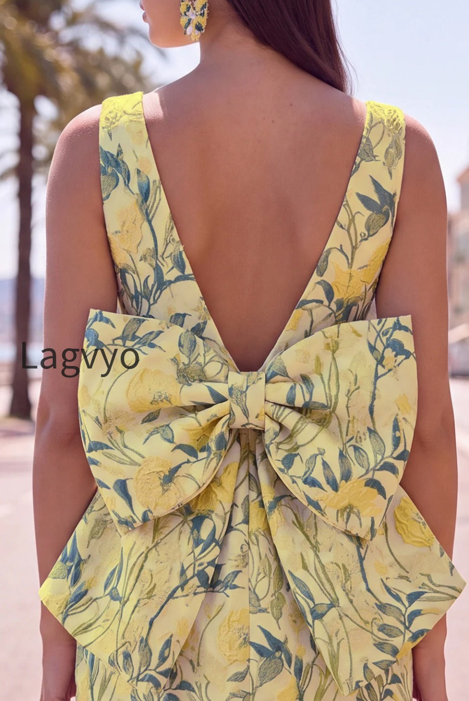 floral-pink-green-tight-boat-neck-short-homecoming-dress-with-bow