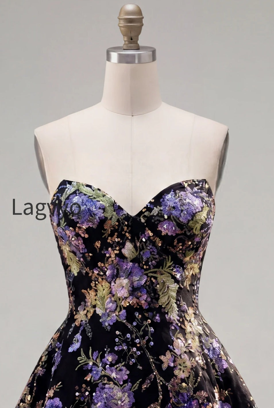 sparkly-pink-floral-beaded-a-line-short-strapless-homecoming-dress