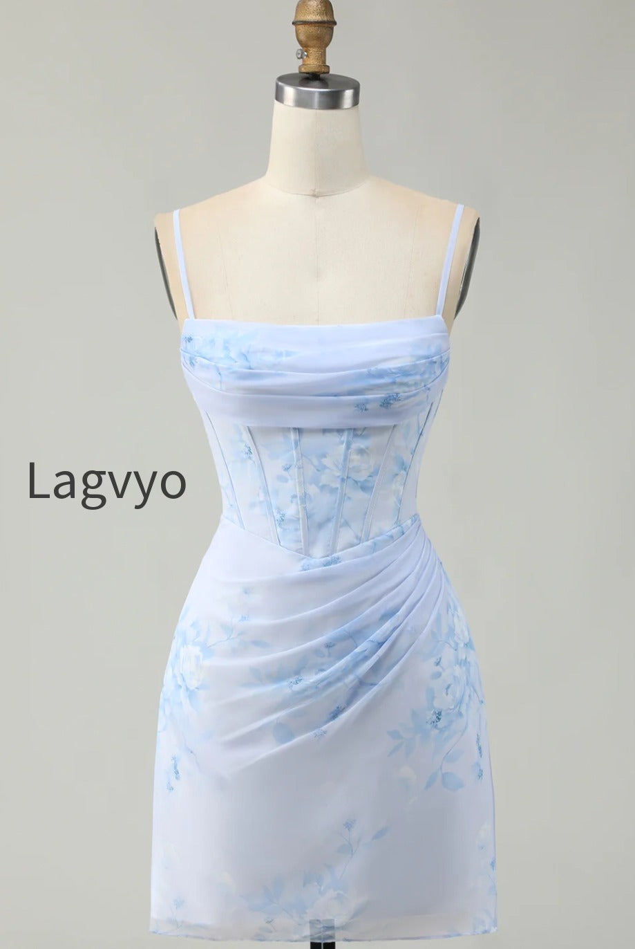 light-blue-floral-tight-ruched-short-corset-homecoming-dress