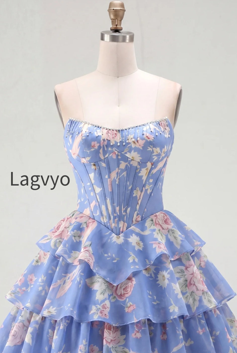 yellow-a-line-floral-corset-short-fringed-strapless-homecoming-dress-with-ruffles