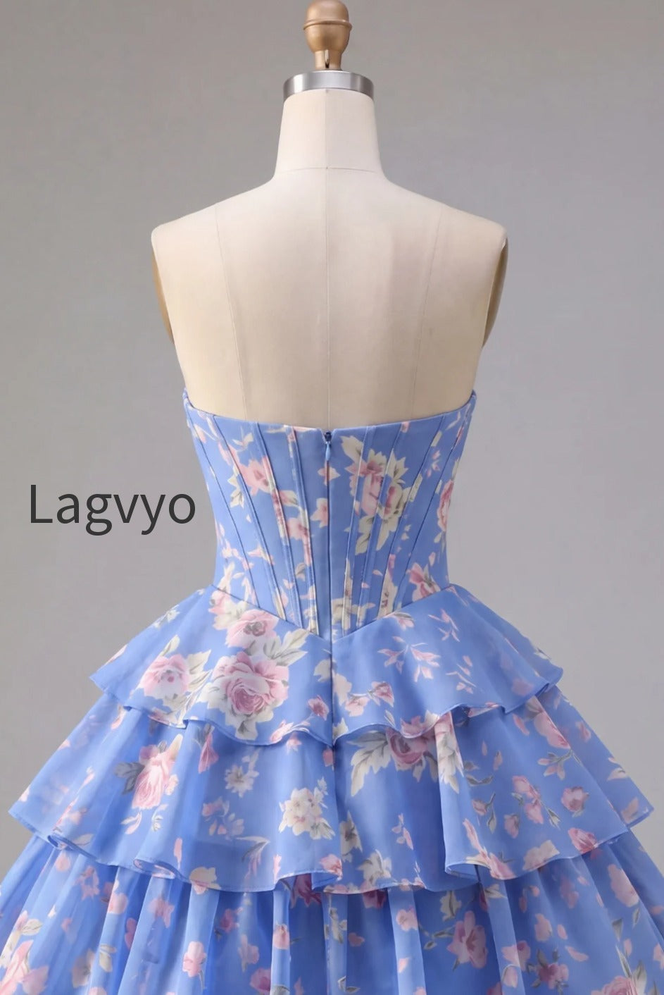 yellow-a-line-floral-corset-short-fringed-strapless-homecoming-dress-with-ruffles