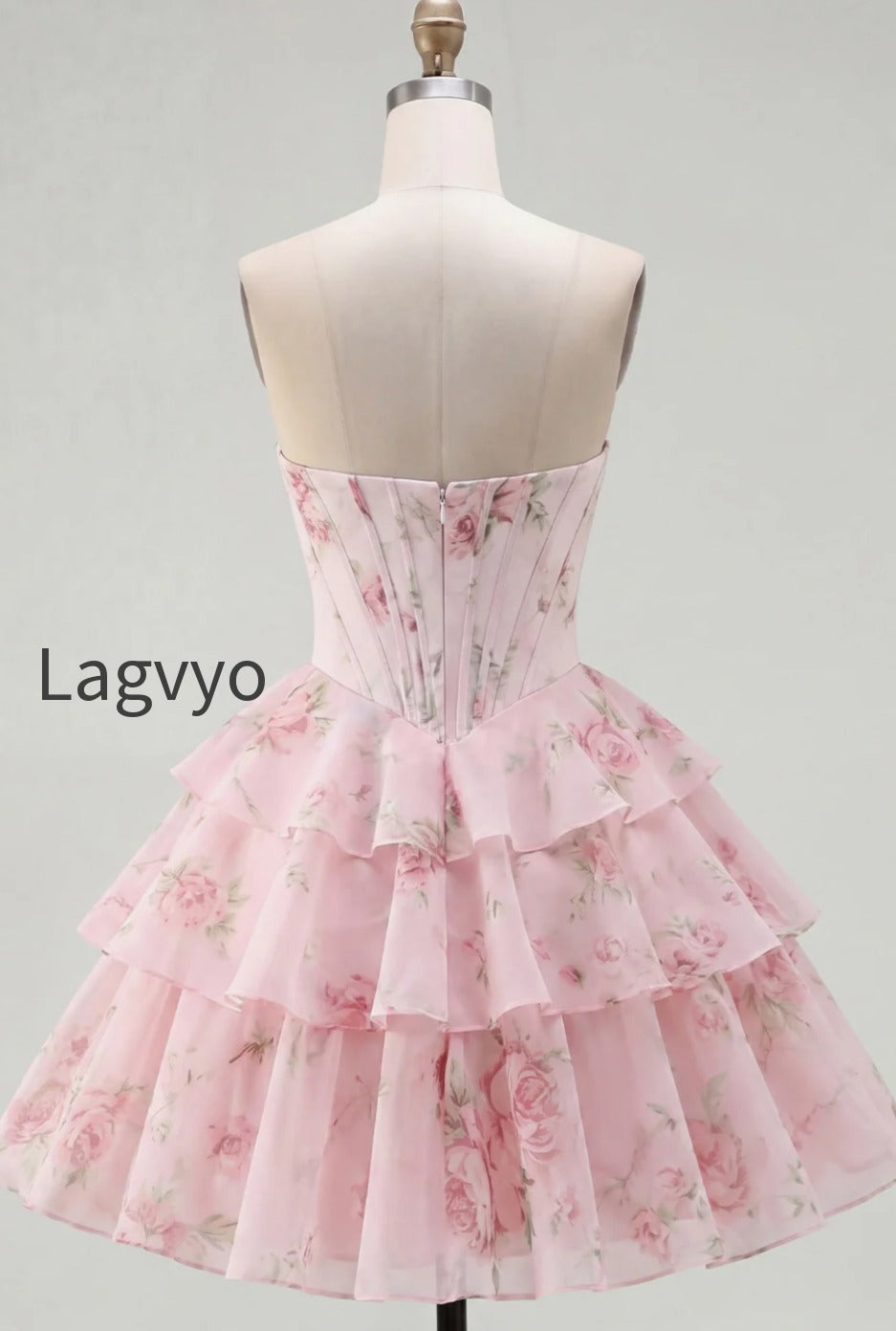 yellow-a-line-floral-corset-short-fringed-strapless-homecoming-dress-with-ruffles