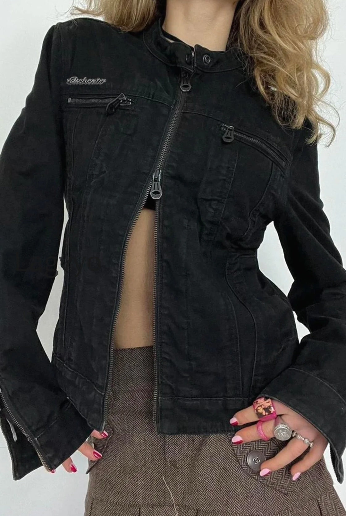 db-double-zipper-denim-cargo-jacket