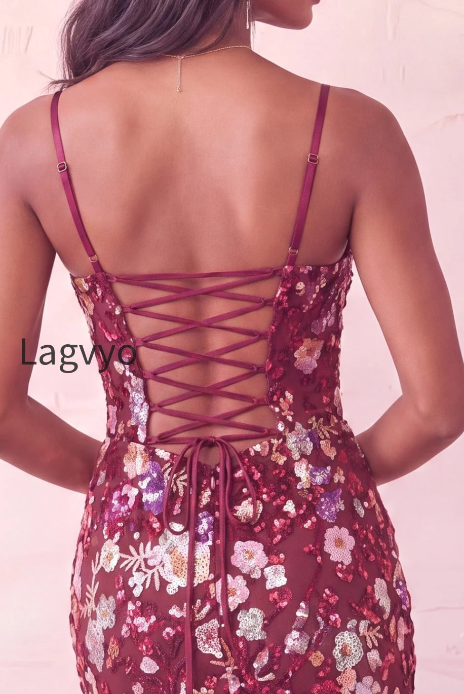 sparkly-floral-pink-sequin-corset-tight-short-homecoming-dress