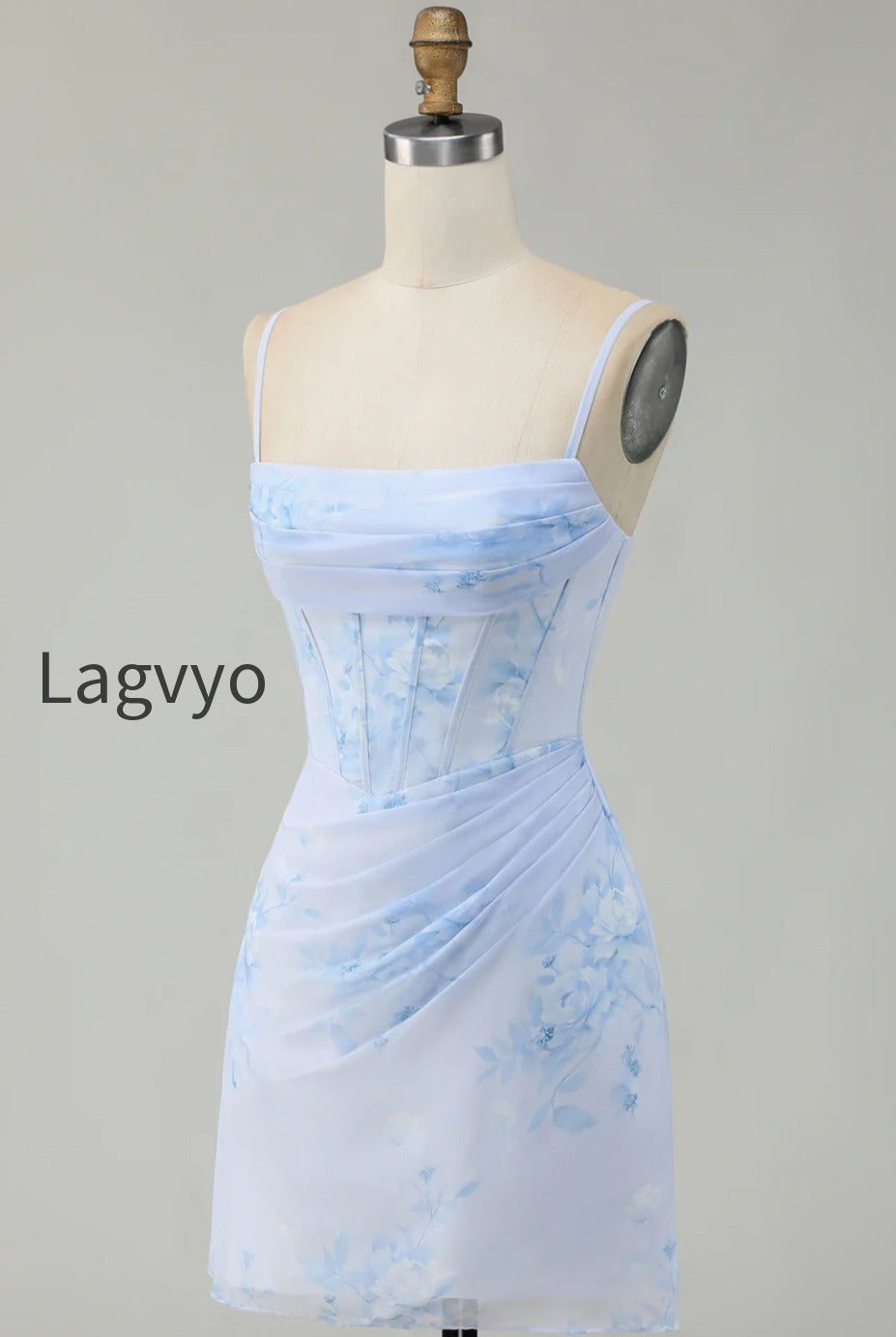 light-blue-floral-tight-ruched-short-corset-homecoming-dress