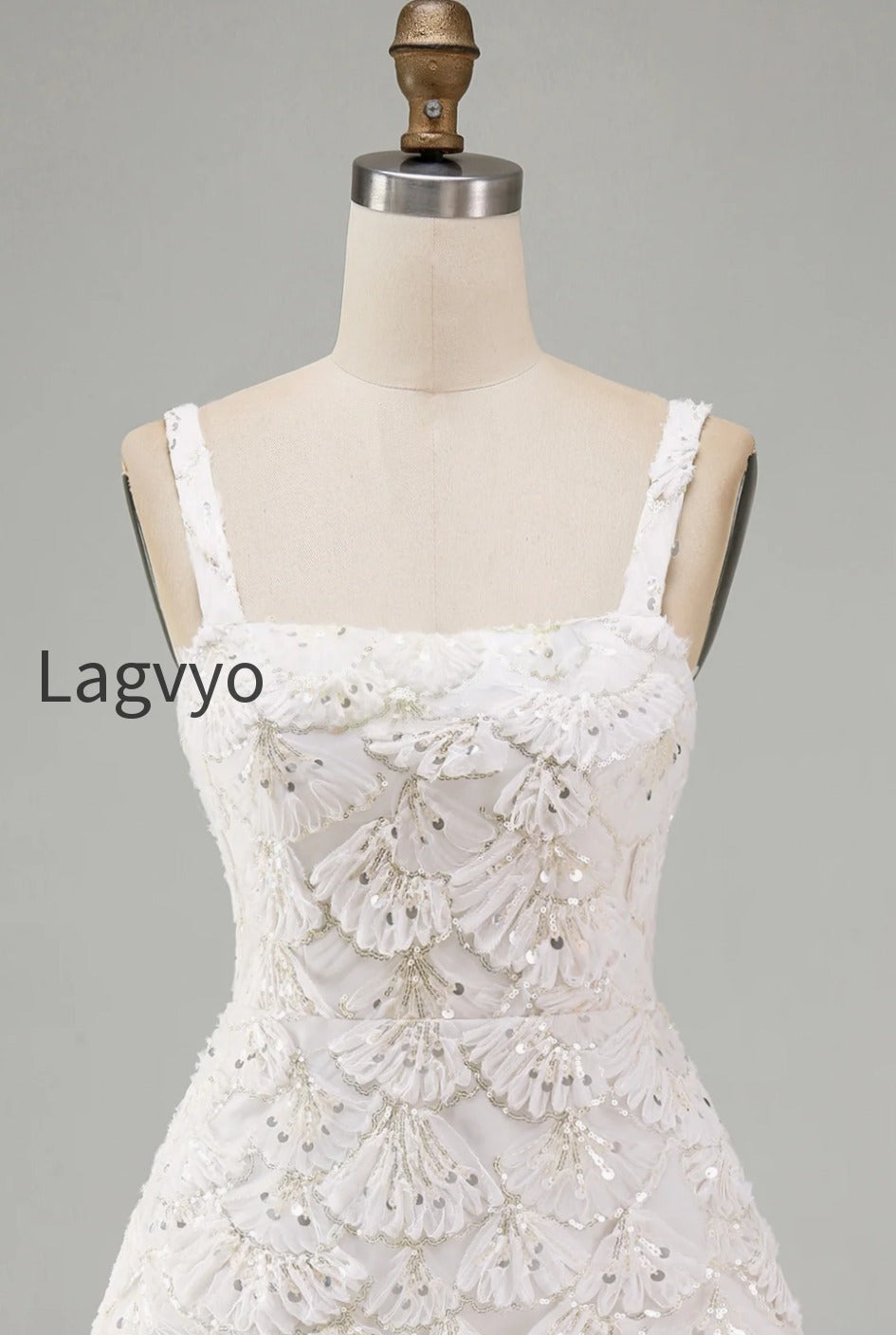 ivory-sparkly-sequin-floral-tight-short-a-line-homecoming-dress