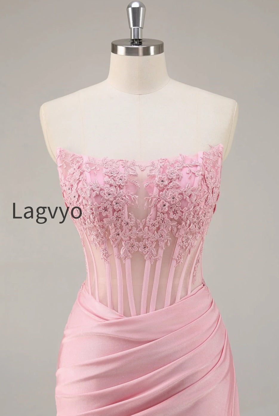 pink-strapless-bodycon-corset-short-homecoming-dress-with-lace