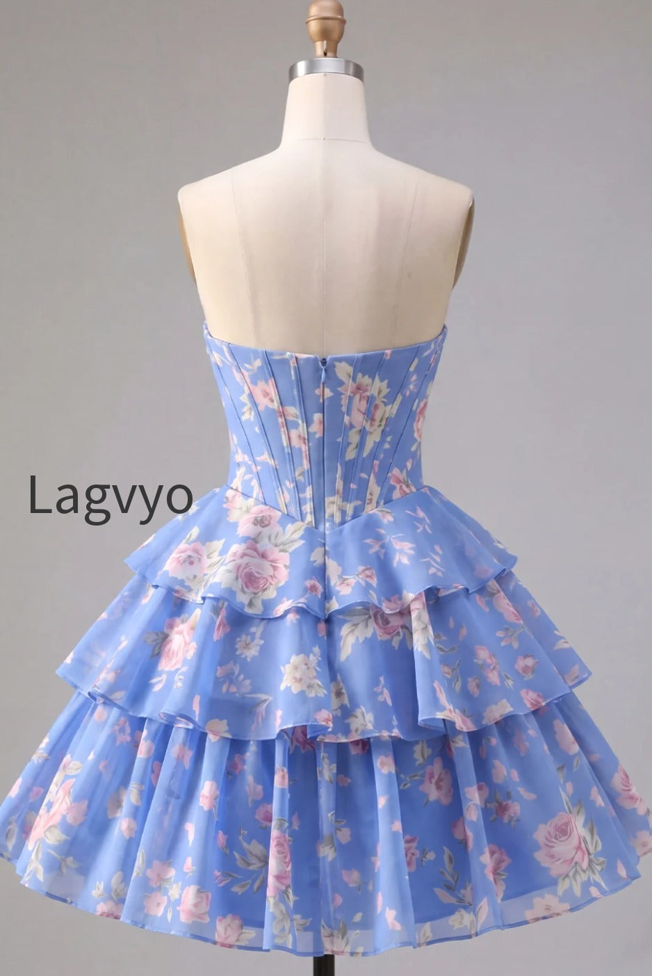 yellow-a-line-floral-corset-short-fringed-strapless-homecoming-dress-with-ruffles