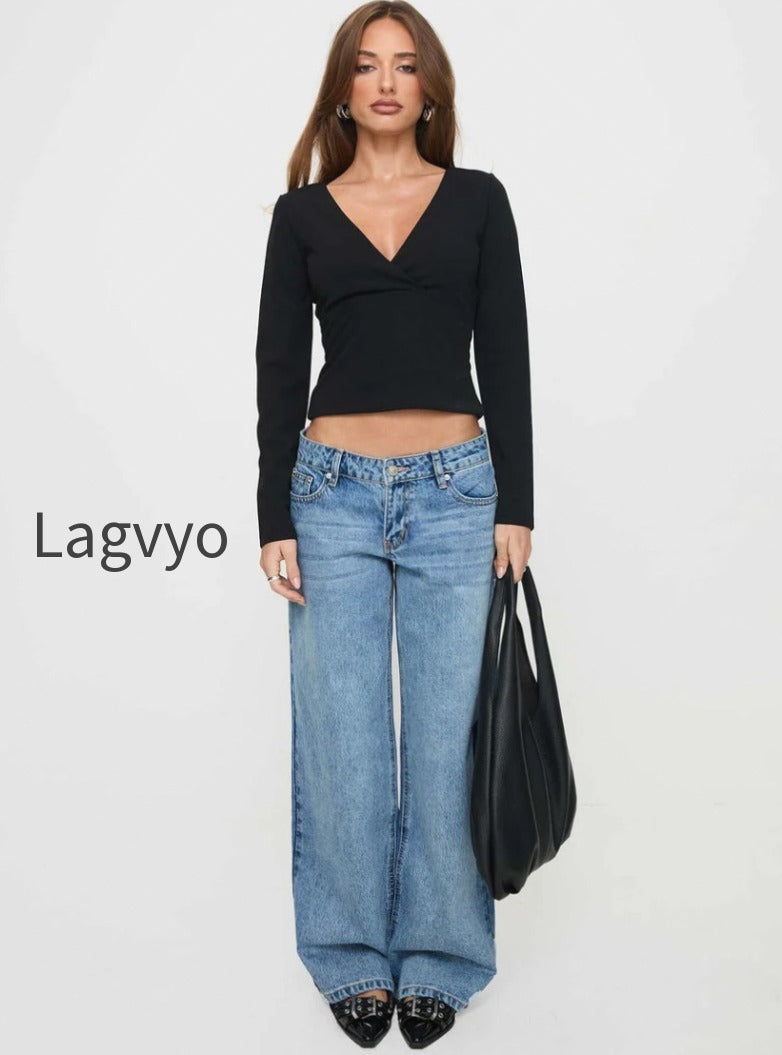 aeva-long-sleeve-plunge-top-black