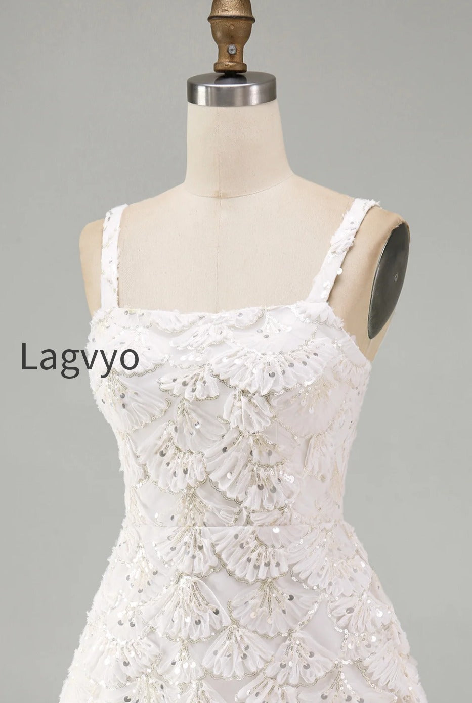 ivory-sparkly-sequin-floral-tight-short-a-line-homecoming-dress