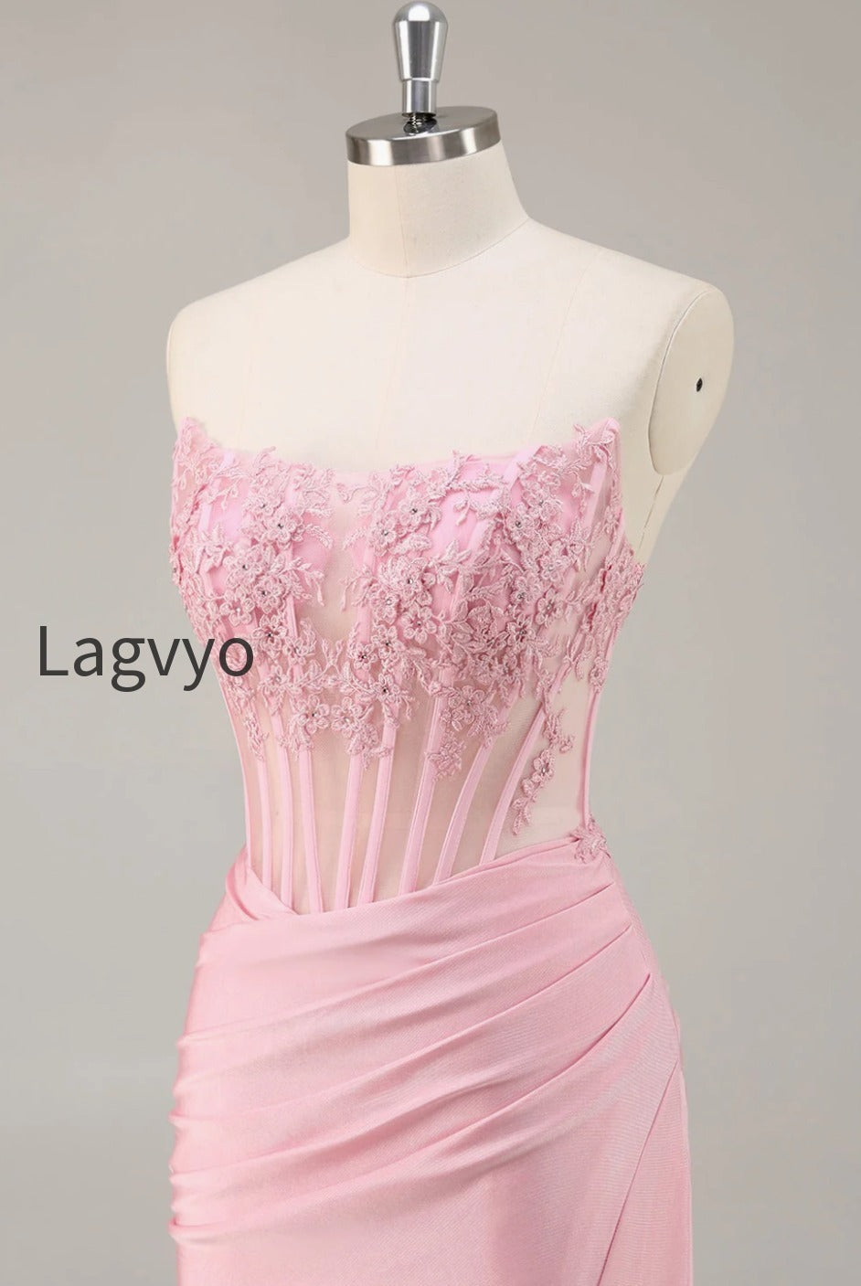 pink-strapless-bodycon-corset-short-homecoming-dress-with-lace