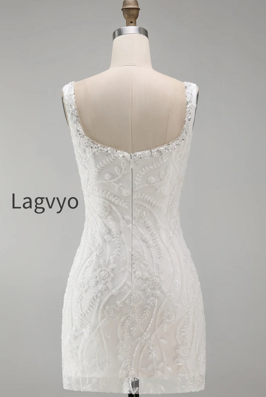 sparkly-white-beaded-thick-straps-floral-tight-short-cocktail-dress