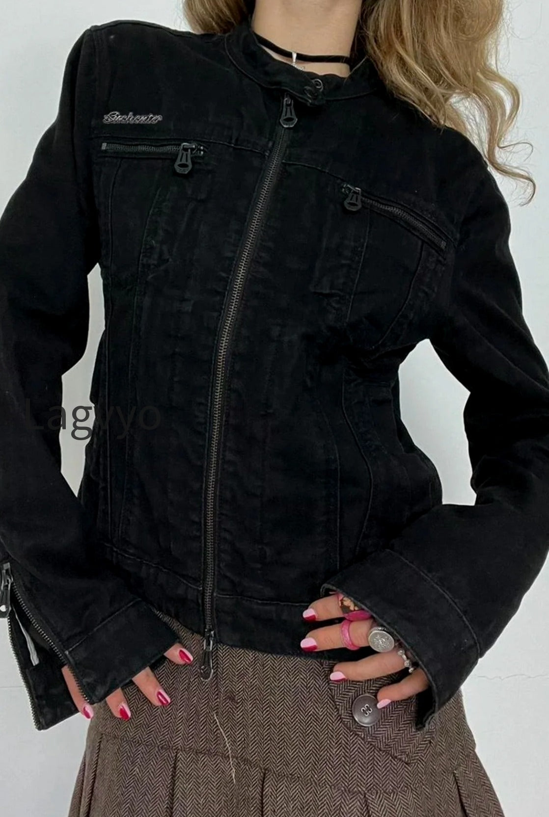 db-double-zipper-denim-cargo-jacket