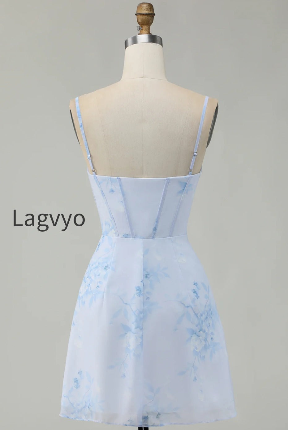 light-blue-floral-tight-ruched-short-corset-homecoming-dress